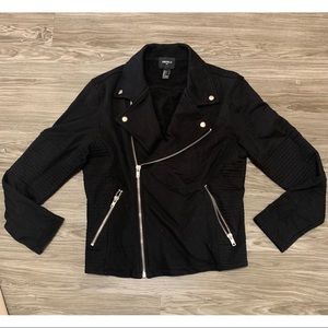 Forever 21 Men’s Black Biker Moto Jacket